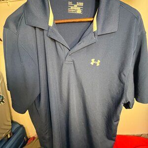 Under Armour HeatGear Men’s Loose Fit Polo XL Navy Blue
